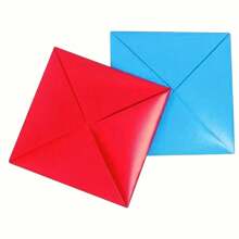 2/4pcs Korean Traditional Game Paper Pulp, Paper Material, Red And Blue Colors, For Family Parties, Team Building, Outdoor Activities
