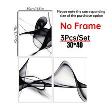 Bộ 3 tranh trừu tượng đen trắng trang nhã trên vải bố, khung gỗ thông - Trang trí tường hiện đại phù hợp cho phòng khách, phòng ngủ, văn phòng, chống thấm nước, in chất lượng cao, hoàn hảo cho trang trí nhà cửa, quán cà phê, quán bar, tranh nghệ thuật trừu tượng, nét vẽ sống động. - 3 CÁI - Xem 12