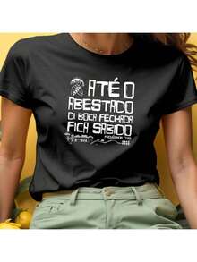 T-Shirt Until The Fool Mineiro Northeast Bible Verse - 黑色 - 查看 3