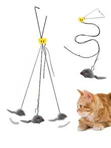 Colorful Plush Caterpillar Rattle Stick Cat Toy - Interactive Play And Exercise, Suitable For Kittens, Battery-Free Cat Toy For All Cat Breeds - Multicolor - View 8