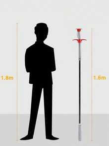 1 Stück Küchenspüle Verstopfungsentferner, Feder-Design Griff Abzieher, 160cm Spülbecken Reiniger, Rohrräumer, S-förmig 4-Krallen geeignet für verschiedene komplexe Rohre, entfernt Haare/Essensreste, verhindert stehendes Wasser & Mücken, passend für Küche/Bad/Badewanne/Toilette - Kanalbagger - Übersicht 6