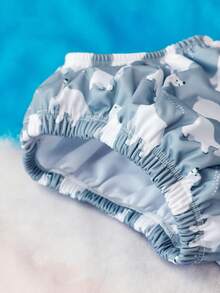 1 件婴儿游泳尿布，带柔软布料防水尿布 - 彩色 - 查看 9