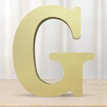 1 sản phẩm trang trí bằng gỗ, thiết kế chữ cái, đồ thủ công trang trí nhà - Vàng - Xem 22