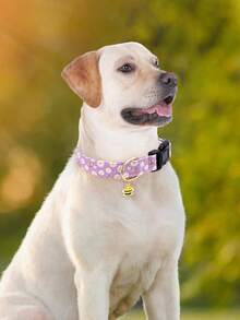 1pc Cute And Distinctive Patterns Dinosaur Bee Cow Pet Collar For Small Medium Large Dogs Adjust Buckle Dog Collar For Indoor And Outdoor Use - Multicolor - View 10