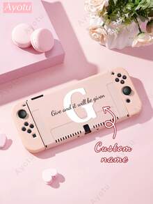 Ayotu غلاف قابل للتخصيص بالنص والاسم متوافق مع وحدة التحكم Switch/Switch OLED/Switch Lite والإكسسوارات، يتضمن الحزمة: غطاء واقي، حقيبة تخزين، هيكل قاعدة، غطاء للغبار، حافظة للألعاب، قبضة وحدة التحكم، إلخ. هدية رائعة للاعبين والأصدقاء والعائلة لأعياد الميلاد والسنوية وعيد الحب وعيد الميلاد - متعدد الألوان - مشاهدة 14