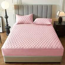Capa Protetor Para Colchão Impermeável Matelado Com Elástico em Toda Volta Todos os Tamanhos - Rosê - Visão 5