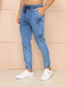 Kit 2 Premium Men's Jeans Jogger Pants - Multicolor - View 4