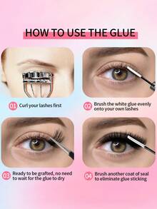 621/800/1 套 D 卷蓬松单根假睫毛,10-18mm 宽柄,DIY 浓密丰盈自然妆效可重复使用睫毛嫁接套装,包含化妆工具、胶水、定型液、睫毛夹和 2 支睫毛刷,适合日常、婚礼、约会、派对、旅行、春季等场合。 - 黑色 - 查看 9