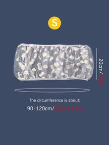 1pc Sunflower Pattern Bird Cage Net Cover, Prevent Splashing, Dust-Proof Net Canopy, Fits Square & Round Bird Cages