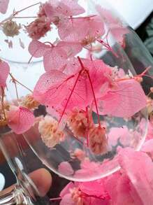 1 Double-Layer Glass Coffee Cup With Dried Flowers, Insulated And Heat-Resistant Water Cup, Suitable For Hot And Cold Drinks, Perfect For Cold Drinks, Sparkling Water, Fruit Tea, Juice And Latte Coffee - Suitable For Weddings, Parties, Bridal Showers, Birthday Gifts, Etc Back To School