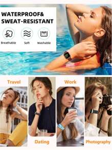 2 piezas Correa para reloj compatible con Apple Watch de 41mm, 40mm, 44mm, 45mm, 42mm, 38mm, 49mm (2024) y 46mm para mujer, con grabado de flores de dos tonos, correa de silicona suave estilo flores, regalo sorpresa para el Día de San Valentín o el Día de la Madre.