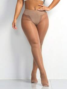 4 đôi quần tất nữ 30D mỏng, thời trang & tối giản, thoải mái & thoáng khí - Màu be - Xem 3