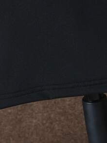 2pcs/Set Tween Boy Casual Contrast Color Pocket Short Sleeve T-Shirt & Cargo Shorts Outfit, Spring/Summer - Black and White - View 4