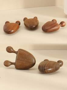 1pc [Battery-Free Sandalwood Face Massager] Sandalwood Nose & Face Massager - Eye Relief Tool, Battery-Free, Fragrance-Free,Beauty,Skin Care Products,Spa,Self Care,Skin Care Tools,Face Care,Esthetician Supplies,Massage,Face Massage Tool,Face Roller - Brown - View 7