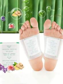 100/50/20/6 pezzi Cerotti detox naturali ai bulbi per i piedi, cerotti per la cura quotidiana che allevia lo stress, aiuta il sonno e i piedi freddi, unguento per i piedi degli adulti con zenzero - Cerotti riscaldanti naturali a base di erbe, con aroma rilassante - Design adesivo flessibile - Traspirante e non irritante, calore temporaneo per stili di vita attivi