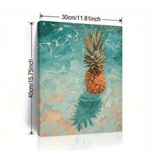 1pc Turtle Beach Landscape Canvas Poster - With Wooden Framed, High Quality Landscape Canvas Printed Art Decoration, Perfect Gift For Family And Friends, Ready To Hang In Living Room, Bedroom, Restaurant, Kitchen, Dormitory - Wall Art Decoration - 06 - 查看 1