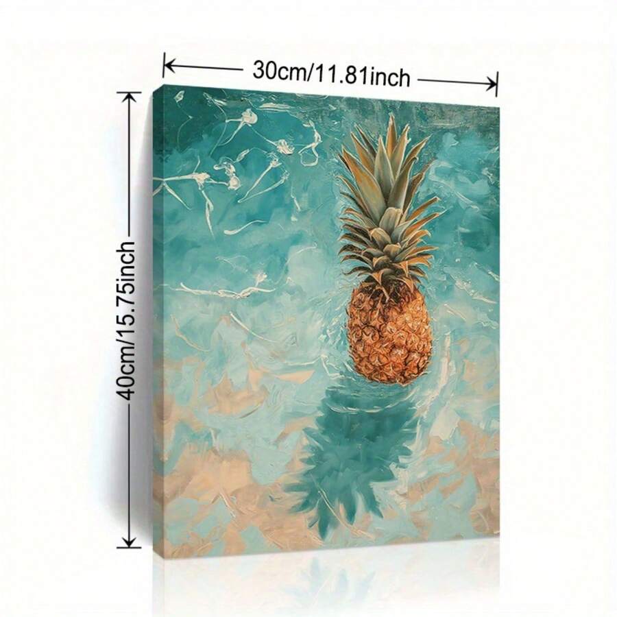 1pc Turtle Beach Landscape Canvas Poster - With Wooden Framed, High Quality Landscape Canvas Printed Art Decoration, Perfect Gift For Family And Friends, Ready To Hang In Living Room, Bedroom, Restaurant, Kitchen, Dormitory - Wall Art Decoration - 06 - 查看 1