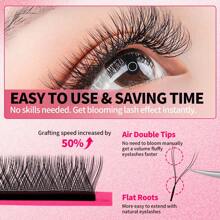 FADVAN 12 Rows YY Shape 0.07 C/D/DD/L/L+/LU Curl 8-15mm&Mix Hand Woven Premium Soft Light Natural Eyelashes Extension Supplies Makeup Mesh Net Cross Lash For Professional Women Send In Random Packaging,Professional Eyelash Grafting,Lash Tech Supplies