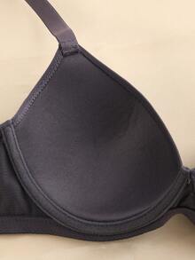 3pcs/Set Women's Solid Color Underwire Push-Up Bra - Unpadded, High Support, Adult - Multicolor - View 7