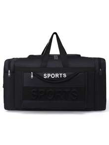 M L XL Travel Bag Portable Large Capacity Simple Travel Essential Bag - màu đen - Xem 2