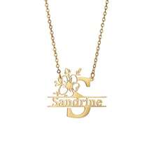 Collares, Collares de acero inoxidable, Collares de acero inoxidable para mujer, Cadenas de acero inoxidable, Joyería de acero inoxidable, Collares para mujer, Dijes de collar, Joyería, Collar con inicial, Collares para compartir, Collar personalizado - Multicolor - Ver 6