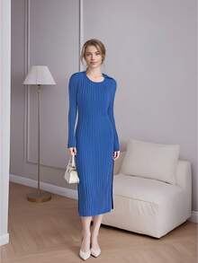 Women Long Dresses - 藍色 - 查看 1