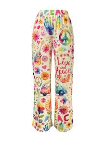 Frühling Sommer Herbst Winter Ganzjahres Beliebter Neuer Stil Mode Lässig Urlaubsstil Muttertag Elegant Damen Vielseitig Slim Fit Outdoor Zuhause Reise Arbeitskleidung Beste Wahl Neue Mode Urlaubsstil Vollbedruckte Damen Lange Hose - Farbe - Übersicht 6