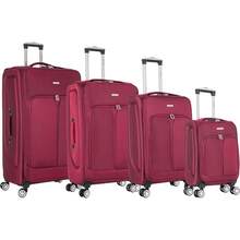 Deluxe Edition 29" Large Suitcase Super Lightweight Luggage 20% Expandable 4 Wheels Spinner Soft Shell Check In Luggage For 23kg - Red - View 2