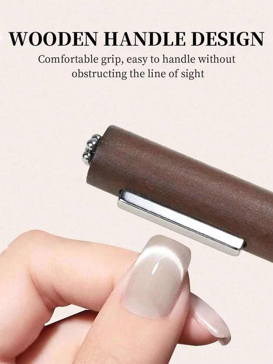 3-In-1 Multifunctional Magnetic Cat's Eye Gel Large Cylinder Super Strong Magnetic For Nail Polish Line Effect Nail Art Tools,Nail Supplies,Nail Tools,Nail Art Tools,Back To School,Nails,Nail Tools For Press On Nails - Multicolor - View 1