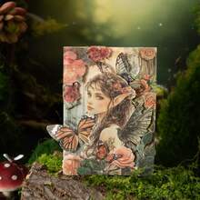 have a good day 1包30张复古童话主题剪贴簿材料纸，可用于个性化DIY手工日记、美学笔记本、设计纸、装饰拼贴卡片等，办公及学习用品 - 1包 - 查看 4