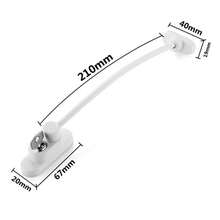 8PCS Window Restrictor Locks For UPVC Windows Window Locks With Screws And Keys, Security Locks For UPVC Windows - White - View 3