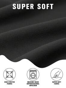 Yoga Pants Women Wide Leg Pants With Pockets High Waist Stretch Dress Casual Sweatpants - Black - View 2