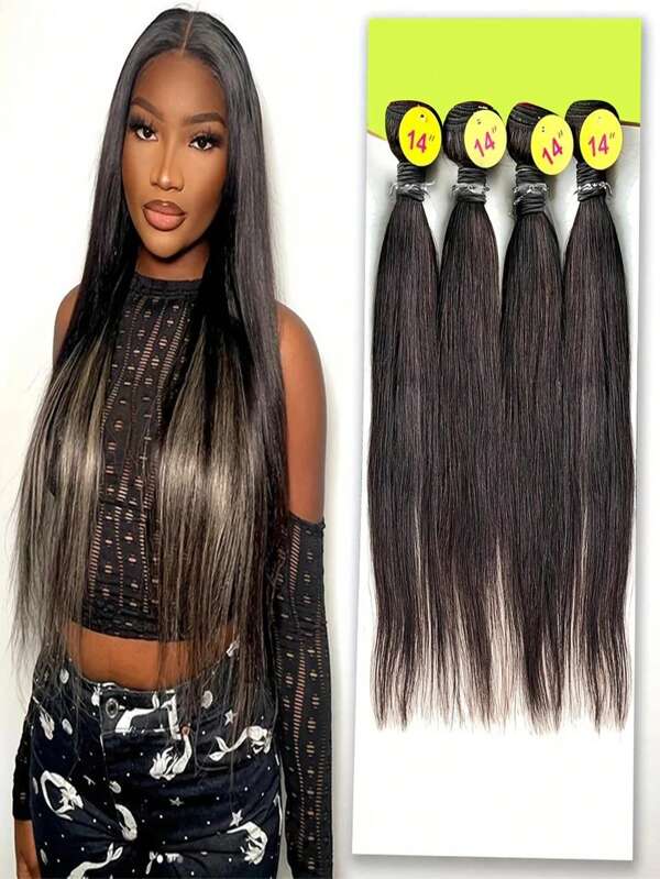 Paquetes de cabello humano brasileño 1/4 piezas de 100 gramos por paquete de cabello liso para mujeres de 6-36 pulgadas, paquetes negros de cabello humano, paquetes de cabello humano ondulado y húmedo, paquetes de cabello humano económicos, paquetes de maquillaje, extensiones de cabello, paquetes de cabello rizado humano