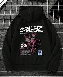 Gorillas Sweatshirt Alternative Band Tracklist Music Rock Art Opera Pop Drawing - màu đen - Xem 3