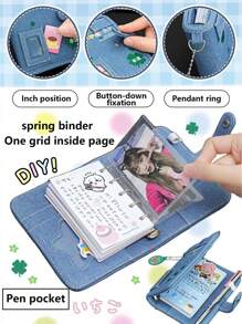 Taccuino da tasca portatile con notebook a foglio sciolto altamente attraente, dove puoi personalizzare la tua borsa da donna stile cowboy M5, forniture scolastiche per il ritorno a scuola