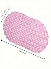 1/2/4pcs Anti-Slip Suction Cup Bath Mats - Waterproof Shower And Toilet Rugs, Plastic, Available In Mixed Colors/Pink/Blue, Bathroom Mats | Wet Environment Pads | Bathroom Carpets, Bathroom Accessories Home Bathroom Decor Fall Decor Back To School - Bathroom Anti-slip Mat - View 2