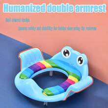 1pc Cartoon Cute Portable Toilet Seat For Boys And Girls, Home Use Toilet Seat, Urinal Seat, Toilet Seat Cushion, Travel Toilet Seat, Colorful Seat Cushion, Portable Foldable Toilet Seat, Non-Slip Toilet Training Seat Cover - Multicolor - View 7