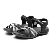 Women's Sandals Light Weight Hiking Sandals For Women Comfortable Athletic Quick-Drying Walking Hiking Water Sandals - Black - View 5