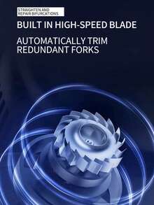 多功能理发器，USB充电式分叉修剪器，二合一无线女士电动分叉修剪器，轻松去除分叉和受损发丝，便携式双面刀片，令秀发柔顺，建议搭配精油使用