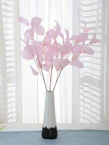 1 pieza de rama artificial con pequeñas hojas en forma de concha - Decoración interior y exterior para hogar, jardín, porche, boda, florero - Multicolor - Ver 11