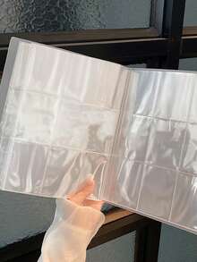 1 pieza Bolsa de almacenamiento de joyas, Álbum de colección de joyas antioxidante, Caja de almacenamiento tipo cajón de escritorio, Bolsa transparente para collar, pulsera y anillo, (No incluye bolsas selladas pequeñas ni joyas)