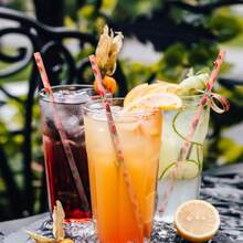 25/50/100/200pcs/Pack Disposable Paper Straws With Multi-Pattern Fruit Designs, Suitable For Parties, Birthdays, Baby Showers, Juices, And Milkshakes, Christmas Party Christmas Decor Christmas Decorations Christmas Gifts And, Halloween Party Halloween Decor Halloween Decorations Halloween Gifts, Merry Christmas Wedding Tableware Birthday Party Anniversary Summer Beach Back To School School Supplies Room Decor - Multicolor - View 5