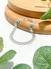 CHOKER NECKLACE AND FISH SCALE BRACELET KIT PLATED IN 925 SILVER. - Bạc - Xem 6