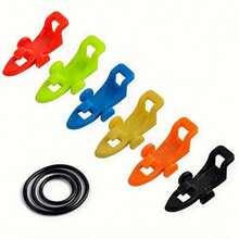 1/3/5件/10件/20件鱼竿钩固定器，诱饵挂钩，鱼钩固定架，钓鱼工具（颜色随机） - 彩色 - 查看 4