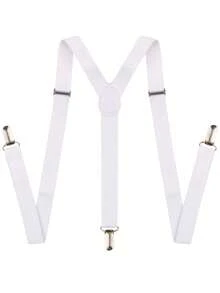 1pc Men's Fashionable Solid Color Elastic Suspenders, Adjustable & Stretchable Autumn-Winter Accessories Halloween Costume,Suitable For Teens, Youth,Men,Casual, Outdoor, Athletic, Vacation, Graduation Gifts, Birthday, Daily Wear - A - View 8