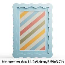 1pc Rainbow Series Colored Cardstock Wave Photo Frame, Decorate Living Room, Can Be Used As A Birthday Gift, Wedding Gift, Rama Table Decor, Housewarming Gift, Dorm Essentials, B&B Decor (No Photo Paper) - Multicolor - View 17