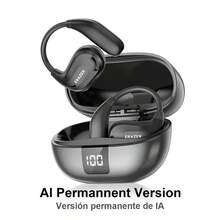 XT66PRO AI翻译无线耳机，内置麦克风，OWS无线耳机，HIFI音质 - 銀色 - 查看 1