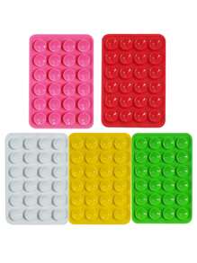 10pcs Double-Sided Silicone Suction Cup Upgrade Suction Cup Card Package Square Single Sided Phone Suction Cup Holder Adhesive Phone Case Holder Silicone Phone Accessories For Women For Men Wallet Mini Wallet Purse Wallet Magsafe Wallet Card Wallet