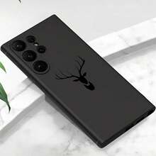 1 件鹿图案防震防滑黑色手机壳保护套适用于 、Honor、Redmi、Galaxy A04e/A05s/A13/A14/A15/A34/A35/A50/A52/A53/A54/S21/S22/S23/S24/S25/S25Ultra、6A/7A/8A、12T/13T/14T 防水防摔防刮 - 黑色 - 查看 3