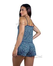 3 Conjuntos de Dormir Micro Short Doll Pijama Feminino